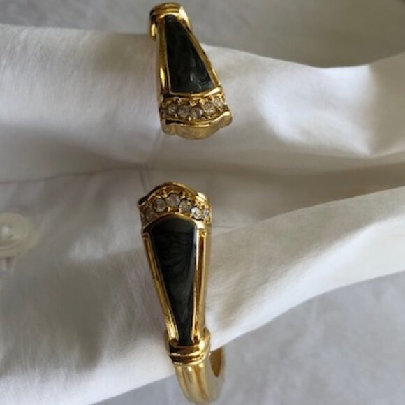 KENNETH JAY LANE for Avon Duchess Collection Panther Enamel Crystal Gold… - Picture 8 of 15